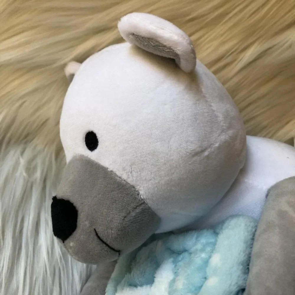 Polar Bear Stuffed Animal & Blanket Set